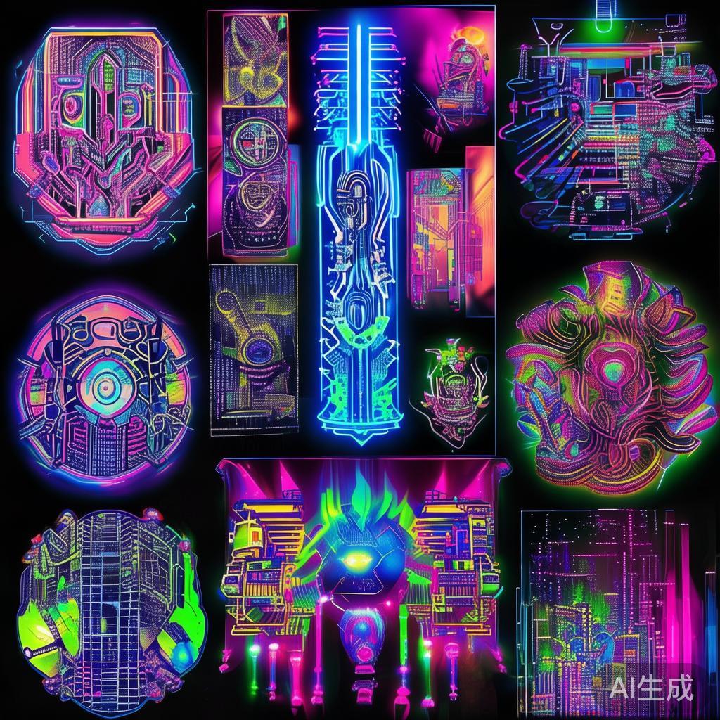 卡通赛博图腾纹身图片大全