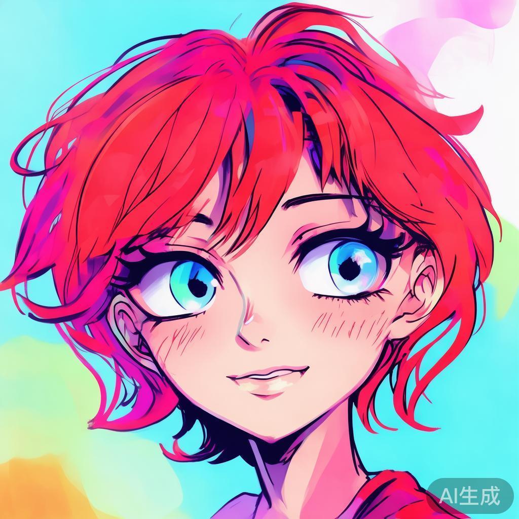 卡通素描动漫表情图片