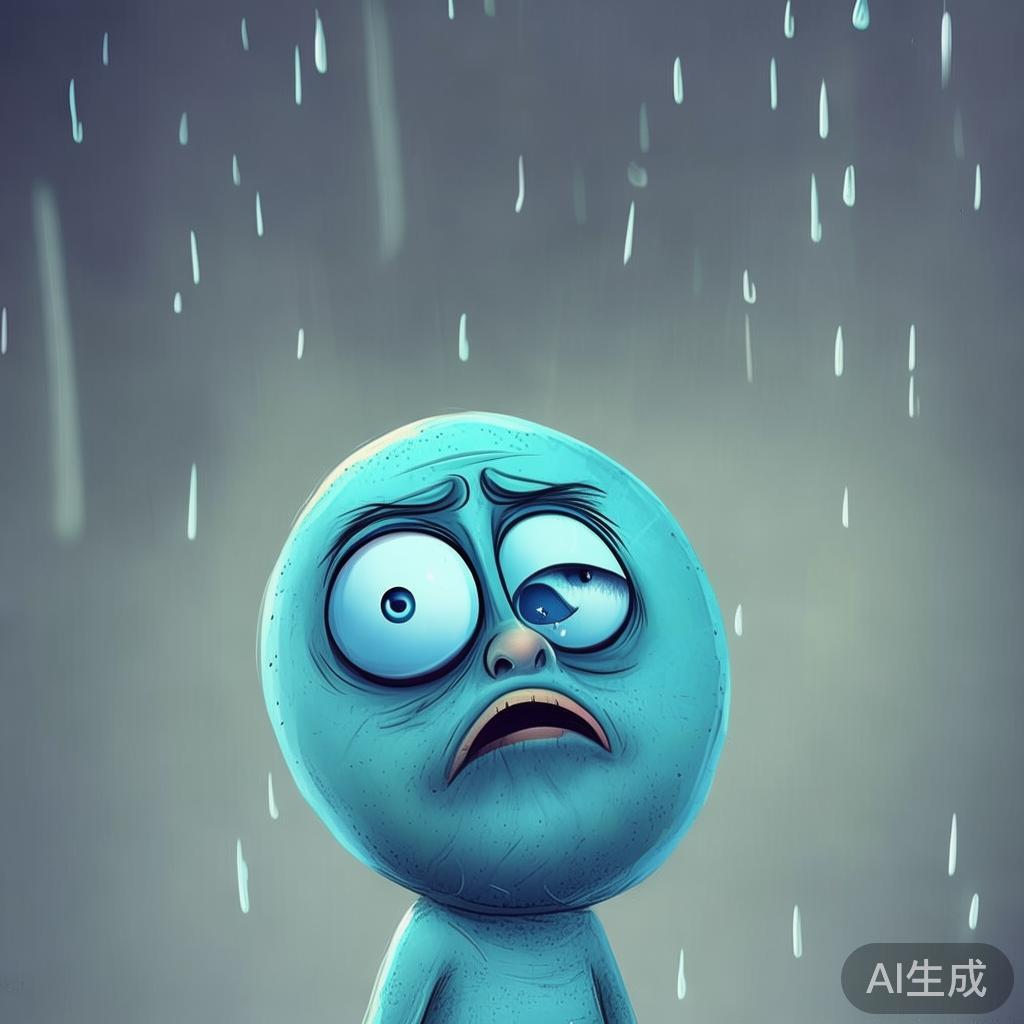 搞笑表情图片：卡通伤感