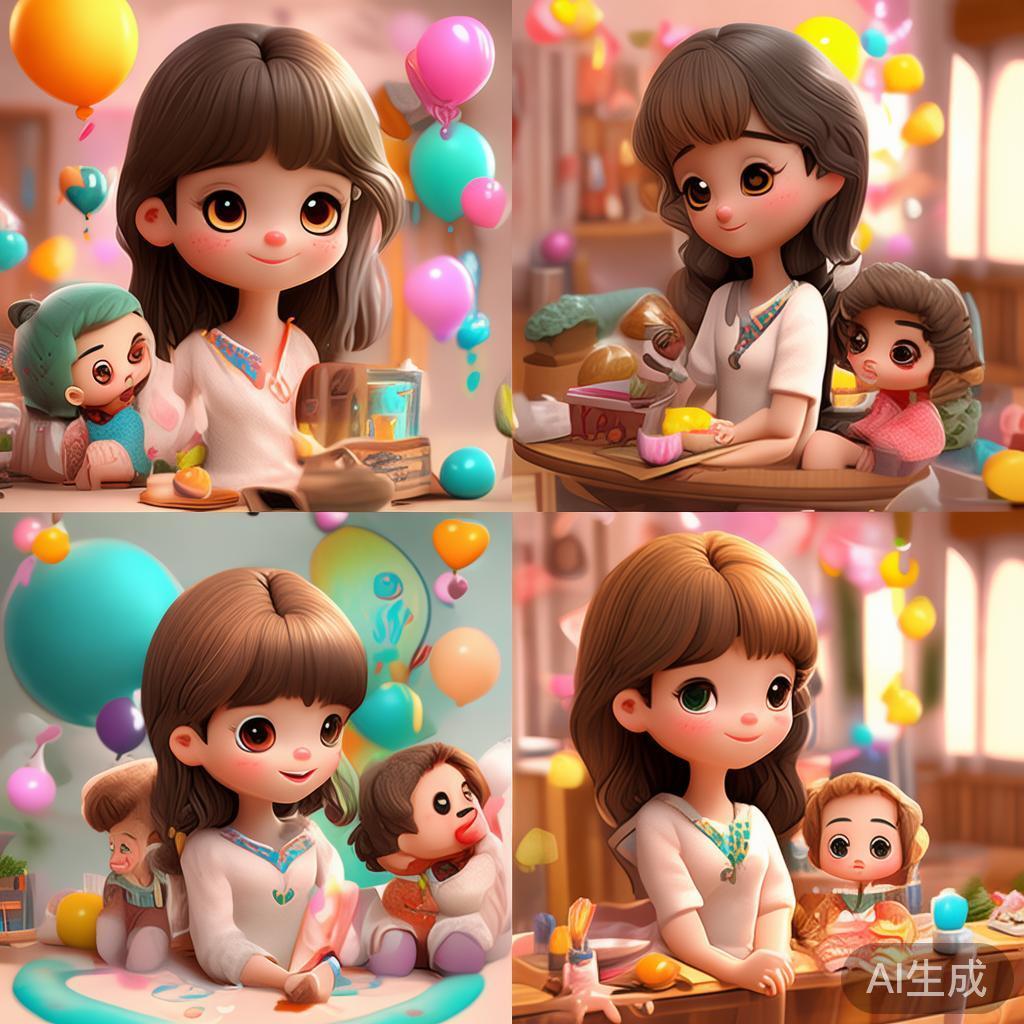 萌系动漫风妈妈卡通图片大全