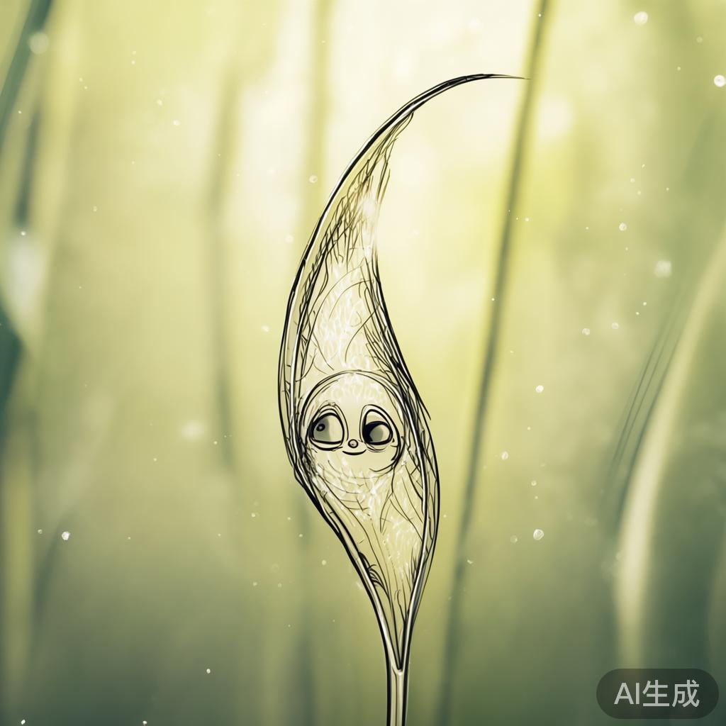 卡通素描芦苇种子图片