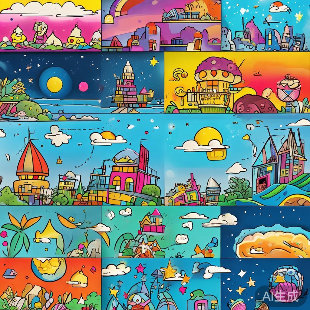 卡通素描风格qq背景图片大全