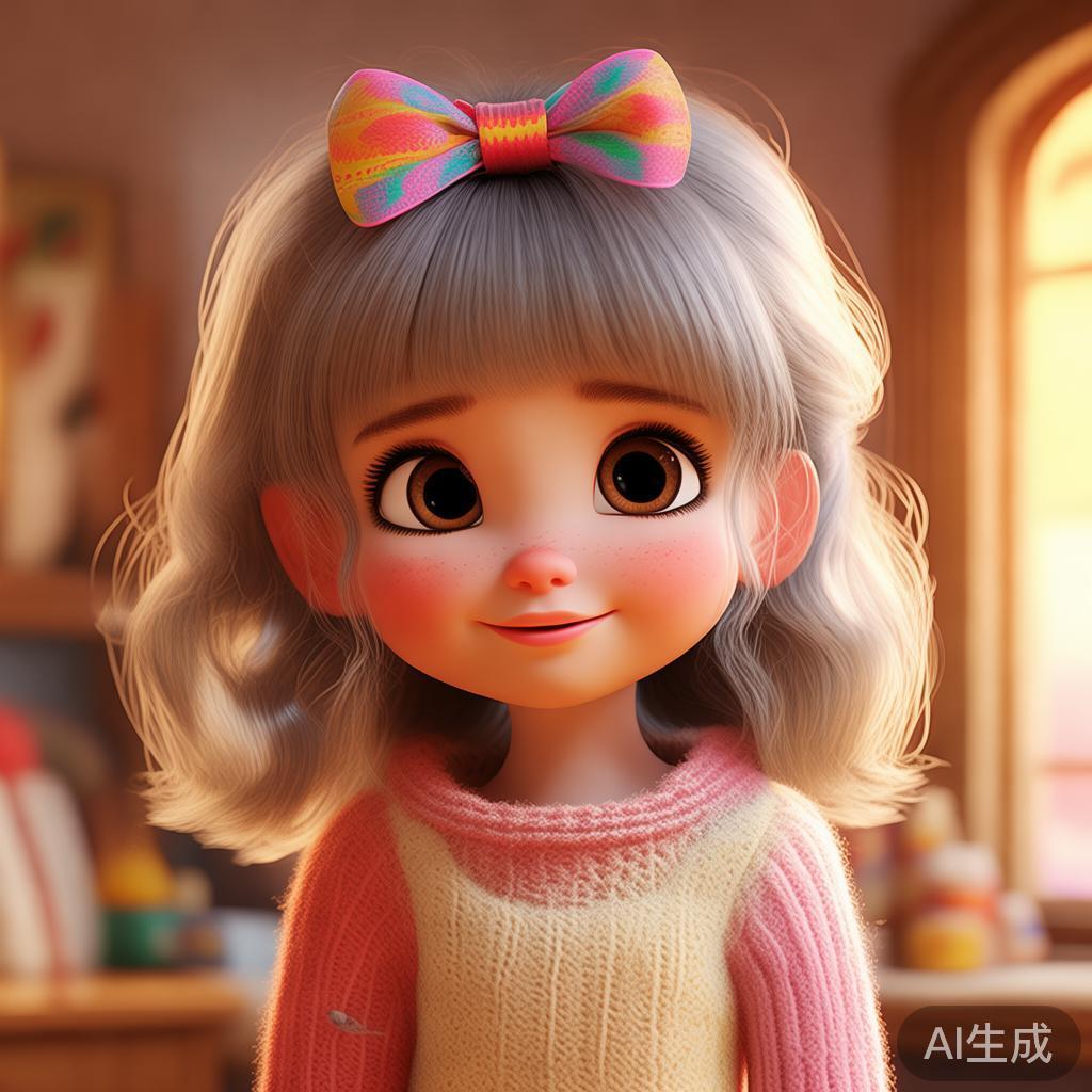 卡通温馨萌妹桌面图片